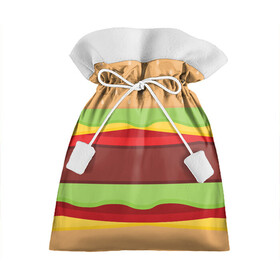 Подарочный 3D мешок с принтом Бутерброд в Санкт-Петербурге, 100% полиэстер | Размер: 29*39 см | Тематика изображения на принте: background | burger | fast food | food | hamburger | sandwich | texture | будет | бургер | бутерброд | гамбургер | еда | текстура | фастфуд | фон