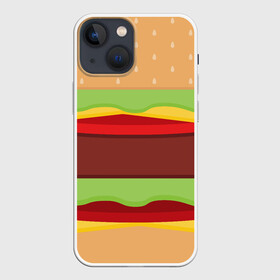 Чехол для iPhone 13 mini с принтом Бутерброд в Санкт-Петербурге,  |  | background | burger | fast food | food | hamburger | sandwich | texture | будет | бургер | бутерброд | гамбургер | еда | текстура | фастфуд | фон