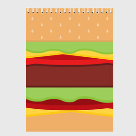 Скетчбук с принтом Бутерброд в Санкт-Петербурге, 100% бумага
 | 48 листов, плотность листов — 100 г/м2, плотность картонной обложки — 250 г/м2. Листы скреплены сверху удобной пружинной спиралью | Тематика изображения на принте: background | burger | fast food | food | hamburger | sandwich | texture | будет | бургер | бутерброд | гамбургер | еда | текстура | фастфуд | фон