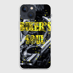 Чехол для iPhone 13 mini с принтом Bikers Soul | Душа байкера в Санкт-Петербурге,  |  | bikers soul | moto | soul | байк | байкер | душа | душа байкера | мото | мотоцикл