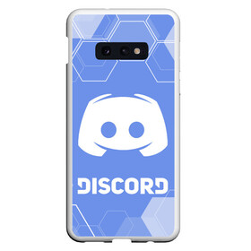 Чехол для Samsung S10E с принтом DISCORD / ДИСКОРД / ПЛИТЫ в Санкт-Петербурге, Силикон | Область печати: задняя сторона чехла, без боковых панелей | discord | discord nitro | gamer | games | дискорд | дискорд бот | дискорд нитро | дискорд сервер | игры | логотип | плиты | соты | социальные сети | узор. | фон