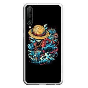 Чехол для Honor P30 с принтом One Piece. Retro Style в Санкт-Петербурге, Силикон | Область печати: задняя сторона чехла, без боковых панелей | d | one | piece | белоус | боа | брук | ван | гарп | гоинг | д | дозор | зоро | кид | ло | луффи | мерри | михоук | монки | нами | пис | робин | ророноа | сабо | санджи | санни | саузенд | соломенная | тич | трафальгар