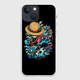 Чехол для iPhone 13 mini с принтом One Piece. Retro Style в Санкт-Петербурге,  |  | Тематика изображения на принте: d | one | piece | белоус | боа | брук | ван | гарп | гоинг | д | дозор | зоро | кид | ло | луффи | мерри | михоук | монки | нами | пис | робин | ророноа | сабо | санджи | санни | саузенд | соломенная | тич | трафальгар