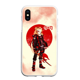 Чехол для iPhone XS Max матовый с принтом Кенджиро Ренгоку Kimetsu no Yaiba в Санкт-Петербурге, Силикон | Область печати: задняя сторона чехла, без боковых панелей | demon slayer | kamado | kimetsu no yaiba | nezuko | tanjiro | аниме | гию томиока | зеницу агацума | иноске хашибира | камадо | клинок | корзинная девочка | манга | музан кибуцуджи | незуко | рассекающий демонов | танджиро