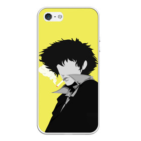 Чехол для iPhone 5/5S матовый с принтом Cowboy Bebop. Спайк Шпигель в Санкт-Петербурге, Силикон | Область печати: задняя сторона чехла, без боковых панелей | anime | cowboy bebop | manga | spike spiegel | аниме | бибоп | ковбой | ковбой бибоп | космический | космос | манга | ретро аниме | спайк шпигель