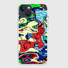 Чехол для iPhone 13 с принтом Multicolored в Санкт-Петербурге,  |  | абстракция | акварель | брызги | жидкость | краски | разводы | разноцветный | текстура | цвета
