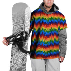 Накидка на куртку 3D с принтом РАДУЖНАЯ КИСЛОТА в Санкт-Петербурге, 100% полиэстер |  | acid | hippy | neon | rainbow | rasta | едкий | кислотный | летний | неоновый | радиоактивный | раста | солнечный | спектры | тепловизор | теплый | хиппи | яркий