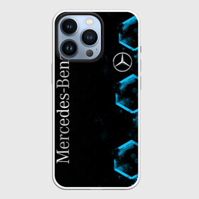 Чехол для iPhone 13 Pro с принтом Mercedes | Мерседес | Неон в Санкт-Петербурге,  |  | amg | auto | benz | blue | bmw | car | deutchland | germany | gts | mercedes | neon | авто | автомобиль | амг | бенз | бенц | бмв | германия | машина | мерседес | немецкий | неон | неоновые | неоновый | соты