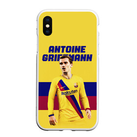 Чехол для iPhone XS Max матовый с принтом ANTOINE GRIEZMANN / ГРИЗМАНН в Санкт-Петербурге, Силикон | Область печати: задняя сторона чехла, без боковых панелей | antoine griezmann | barcelona | football | sport | антуан гризманн | барселона | номер 7 | сборная франции | спорт. | футбол