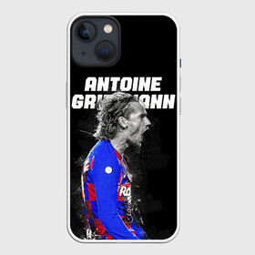 Чехол для iPhone 13 с принтом ANTOINE GRIEZMANN   ГРИЗМАНН в Санкт-Петербурге,  |  | Тематика изображения на принте: antoine griezmann | barcelona | football | sport | антуан гризманн | барселона | номер 7 | сборная франции | спорт | футбол | черный.