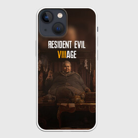 Чехол для iPhone 13 mini с принтом RESIDENT EVIL VILLAGE | РЕ ДЕРЕВНЯ (Z) в Санкт-Петербурге,  |  | horror | resident evil | resident evil 8 | village | демитреска | деревня | леди димитреска | обитель зла | резидент эвил | ресидент евил | хоррор