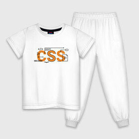 Детская пижама хлопок с принтом CSS | ПРОГРАММИСТ (Z) в Санкт-Петербурге, 100% хлопок |  брюки и футболка прямого кроя, без карманов, на брюках мягкая резинка на поясе и по низу штанин
 | anonymus | cms | cod | css | hack | hacker | html | it | java | php | program | texture | www | айти | аноним | анонимус | взлом | код | кодинг | программа | программист | текстура | хак | хакер | язык программирования