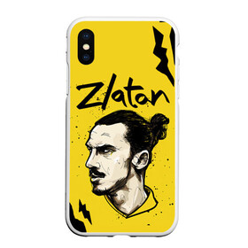 Чехол для iPhone XS Max матовый с принтом ЗЛАТАН ИБРАГИМОВИЧ / ZLATAN в Санкт-Петербурге, Силикон | Область печати: задняя сторона чехла, без боковых панелей | football | sport | zlatan ibrahimovic | златан ибрагимович | милан | сборная швеции. zlatan | спорт | футбол