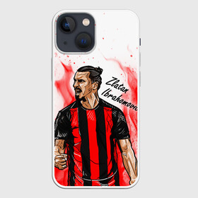 Чехол для iPhone 13 mini с принтом ЗЛАТАН ИБРАГИМОВИЧ   МИЛАН в Санкт-Петербурге,  |  | fire | football | sport | zlatan ibrahimovic | златан ибрагимович | милан | огонь | пламя. | сборная швеции | спорт | футбол