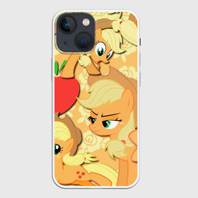 Чехол для iPhone 13 mini с принтом Applejack pattern в Санкт-Петербурге,  |  | my little pony | дружба это чудо | единорог | единороги | май литл пони | мульт | мультфильм