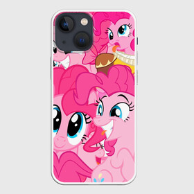 Чехол для iPhone 13 mini с принтом Pinkie Pie pattern в Санкт-Петербурге,  |  | my little pony | дружба это чудо | единорог | единороги | май литл пони | мульт | мультфильм