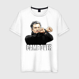 Мужская футболка хлопок с принтом Came Over в Санкт-Петербурге, 100% хлопок | прямой крой, круглый вырез горловины, длина до линии бедер, слегка спущенное плечо. | jose mourinho | vdgerir | жозе моуринью