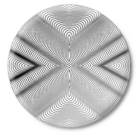 Значок с принтом Линии иллюзия в Санкт-Петербурге,  металл | круглая форма, металлическая застежка в виде булавки | psychedelic | абстрактные | абстракция | иллюзия | линии | обман | психоделика | психоделический