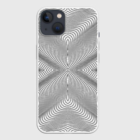 Чехол для iPhone 13 с принтом Линии иллюзия в Санкт-Петербурге,  |  | psychedelic | абстрактные | абстракция | иллюзия | линии | обман | психоделика | психоделический