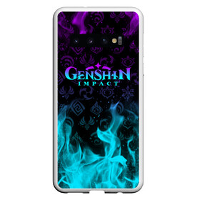 Чехол для Samsung Galaxy S10 с принтом GENSHIN IMPACT НЕОНОВЫЙ ОГОНЬ в Санкт-Петербурге, Силикон | Область печати: задняя сторона чехла, без боковых панелей | Тематика изображения на принте: amber | anime | genshin impact | girl | jean | lisa | paimon | xiao | zelda | анемо | аниме | геншен импакт | геншин импакт | геншин эмпакт | геншинимпакт | девушка | игры | кли | лиза | паймон | пеймон | персонажи | сяо | тян