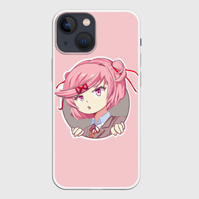 Чехол для iPhone 13 mini с принтом Нацуки в Санкт-Петербурге,  |  | anime | game | games | monika | natsuki | sayori | yuri | аниме | визуальный роман | доки доки | игра | игры | литературный клуб | моника | нацуки | саёри | юри