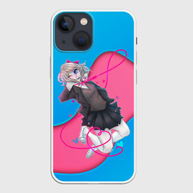 Чехол для iPhone 13 mini с принтом Саёри в Санкт-Петербурге,  |  | anime | game | games | monika | natsuki | sayori | yuri | аниме | визуальный роман | доки доки | игра | игры | литературный клуб | моника | нацуки | саёри | юри