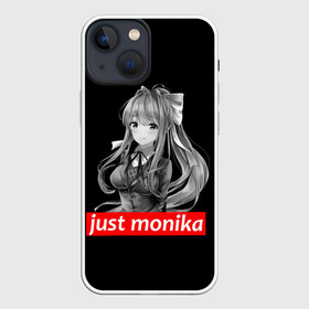 Чехол для iPhone 13 mini с принтом Just Monika в Санкт-Петербурге,  |  | anime | game | games | monika | natsuki | sayori | yuri | аниме | визуальный роман | доки доки | игра | игры | литературный клуб | моника | нацуки | саёри | юри