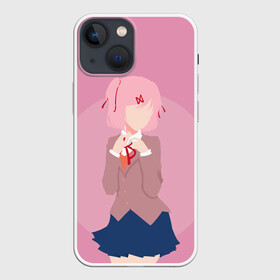 Чехол для iPhone 13 mini с принтом Natsuki Art в Санкт-Петербурге,  |  | anime | game | games | monika | natsuki | sayori | yuri | аниме | визуальный роман | доки доки | игра | игры | литературный клуб | моника | нацуки | саёри | юри