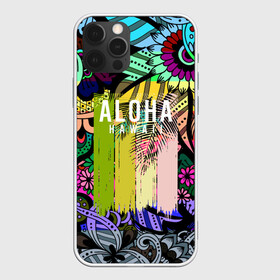 Чехол для iPhone 12 Pro Max с принтом АЛОХА ГАВАЙИ | ALOHA HAWAII в Санкт-Петербурге, Силикон |  | aloha | hawaii | гаваи | гаваии | гавайи | доски | лето | море | паттерн | серфинг | текстура | цветы