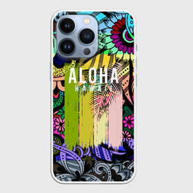 Чехол для iPhone 13 Pro с принтом АЛОХА ГАВАЙИ | ALOHA HAWAII в Санкт-Петербурге,  |  | Тематика изображения на принте: aloha | hawaii | гаваи | гаваии | гавайи | доски | лето | море | паттерн | серфинг | текстура | цветы