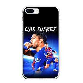 Чехол для iPhone 7Plus/8 Plus матовый с принтом LUIS SUAREZ / ЛУИС СУАРЕС в Санкт-Петербурге, Силикон | Область печати: задняя сторона чехла, без боковых панелей | barcelona | football | luis suarez | sport | uefa | барселона | луис суарес | спорт | уефа. | футбол