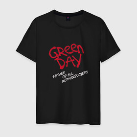 Мужская футболка хлопок с принтом Green Day Unicorn в Санкт-Петербурге, 100% хлопок | прямой крой, круглый вырез горловины, длина до линии бедер, слегка спущенное плечо. | billie joe armstrong | green day | punk | rock | unicorn | билли джо | грин дей | панк | рок