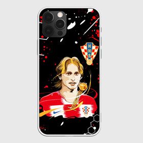 Чехол для iPhone 12 Pro с принтом ЛУКА МОДРИЧ LUKA MODRIC в Санкт-Петербурге, силикон | область печати: задняя сторона чехла, без боковых панелей | football | luka modric | real madrid. | sport | лука модрич | реал мадрид | сборная хорватии | спорт | футбол