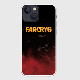 Чехол для iPhone 13 mini с принтом Far Cry 6 в Санкт-Петербурге,  |  | far cry 6 | дым | игра | лого | надпись | частицы