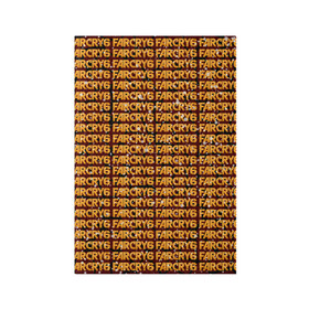 Обложка для паспорта матовая кожа с принтом Far Cry 6 в Санкт-Петербурге, натуральная матовая кожа | размер 19,3 х 13,7 см; прозрачные пластиковые крепления | far cry 6 | игра | лого | надпись | текстура | частицы