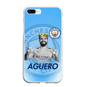 Чехол для iPhone 7Plus/8 Plus матовый с принтом СЕРХИО АГУЭРО SERGIO AGUERO в Санкт-Петербурге, Силикон | Область печати: задняя сторона чехла, без боковых панелей | football | manchester city | sergio leonel aguero del castillo | sport | манчестер сити | сборная аргентины. | спорт | футбол