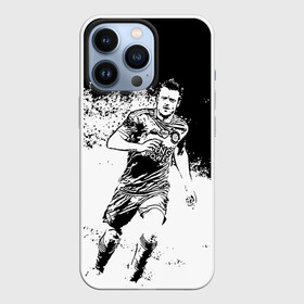 Чехол для iPhone 13 Pro с принтом Джейми Варди в Санкт-Петербурге,  |  | jamie vardy | king power | lester city | англия | британия | гол | джейми варди | известные личности | лестер сити | мужчинам | спорт | спортсмены | футбол | футболист | хобби | черно белый