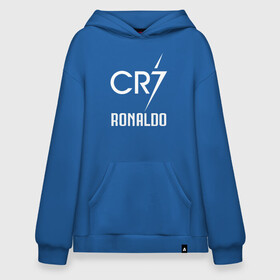 Худи SuperOversize хлопок с принтом CR7 Cristiano Ronaldo logo в Санкт-Петербурге, 70% хлопок, 30% полиэстер, мягкий начес внутри | карман-кенгуру, эластичная резинка на манжетах и по нижней кромке, двухслойный капюшон
 | 7 | champion | cr7 | cristiano ronaldo | fifa | football | football club | juventus | soccer | uefa | игра | криштиану роналду | лига чемпионов | реал мадрид | сборная португалии | спорт | уефа | фифа | фк | футбол | футболь