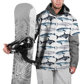 Накидка на куртку 3D с принтом киты в Санкт-Петербурге, 100% полиэстер |  | Тематика изображения на принте: ocean | sea | касатки | киты | море | морские мотивы | морской принт | морской фон | океан | паттерн | рыбы | текстуры