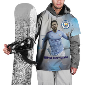Накидка на куртку 3D с принтом Silva Bernardo Манчестер Сити в Санкт-Петербурге, 100% полиэстер |  | manchester city | бернарду силва | манчестер сити | сборная португалии | футбол | футболист