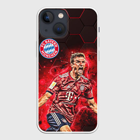 Чехол для iPhone 13 mini с принтом ТОМАС МЮЛЛЕР   БАВАРИЯ в Санкт-Петербурге,  |  | bayern | football | sport | thomas muller | uefa. | бавария | спорт | томас мюллер | уефа | футбол