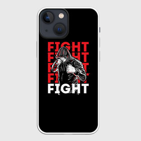 Чехол для iPhone 13 mini с принтом FIGHT в Санкт-Петербурге,  |  | boxing | fight club | mma | ufc | боевые искусства | боец | бои | бойцовский клуб | бокс | боксёр | борьба | воин | единоборства | кикбоксинг | майк тайсон | мма | муай тай | мухаммед али | рукопашный бой | сила