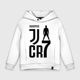 Детское худи Oversize хлопок с принтом Juventus CR7 Cristiano Ronaldo в Санкт-Петербурге, френч-терри — 70% хлопок, 30% полиэстер. Мягкий теплый начес внутри —100% хлопок | боковые карманы, эластичные манжеты и нижняя кромка, капюшон на магнитной кнопке | 7 | champion | cr7 | cristiano ronaldo | fifa | football | football club | juventus | soccer | uefa | игра | криштиану роналду | лига чемпионов | реал мадрид | сборная португалии | спорт | уефа | фифа | фк | футбол | футболь