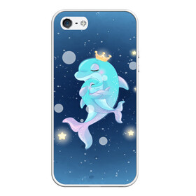 Чехол для iPhone 5/5S матовый с принтом Два дельфина в Санкт-Петербурге, Силикон | Область печати: задняя сторона чехла, без боковых панелей | cute | dolphin | два дельфина | дельфин | дельфинами | милый | мир | подводный