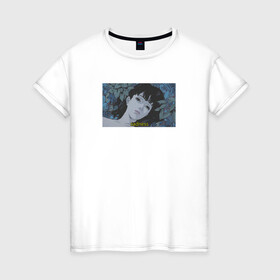 Женская футболка хлопок с принтом Perfect Blue в Санкт-Петербурге, 100% хлопок | прямой крой, круглый вырез горловины, длина до линии бедер, слегка спущенное плечо | anime | sadness | аниме | девушка | эстетика