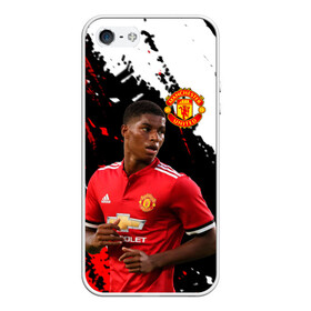 Чехол для iPhone 5/5S матовый с принтом Manchester United: Рашфорд. в Санкт-Петербурге, Силикон | Область печати: задняя сторона чехла, без боковых панелей | Тематика изображения на принте: fc | fcmu | football | football club | manchester united | marcus rashford | red devils | sport | красные дьяволы | манчестер юнайтед | маркус рашфорд | спорт | фк | фкмю | футбол | футбольный клуб