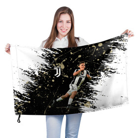 Флаг 3D с принтом Juventus Пауло Дибала в Санкт-Петербурге, 100% полиэстер | плотность ткани — 95 г/м2, размер — 67 х 109 см. Принт наносится с одной стороны | cr7 | juve | juventus | paulo dybala | ronaldo | пауло дибала | роналдо | ювентус