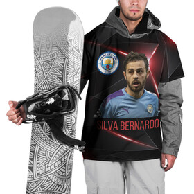 Накидка на куртку 3D с принтом Silva Bernardo Манчестер Сити в Санкт-Петербурге, 100% полиэстер |  | manchester city | бернарду силва | манчестер сити | сборная португалии | футбол | футболист