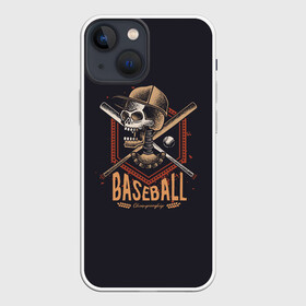 Чехол для iPhone 13 mini с принтом BASEBALL в Санкт-Петербурге,  |  | a game | ball | baseball | baseball championship | baseball club | baseball league | bat | competition | sport | team | бейсбол | бейсбольная бита | бейсбольная лига | бейсбольный клуб | бита | игра | мяч | соревнования | спорт | чемпионат по бе