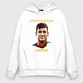 Мужское худи Oversize хлопок с принтом Neymar Junior в Санкт-Петербурге, френч-терри — 70% хлопок, 30% полиэстер. Мягкий теплый начес внутри —100% хлопок | боковые карманы, эластичные манжеты и нижняя кромка, капюшон на магнитной кнопке | brasil | brazil | football | france | neymar | psg | sport | бразилия | гол | кубок | мяч | неймар | псж | спорт | франция | футбол | футболист | чемпион